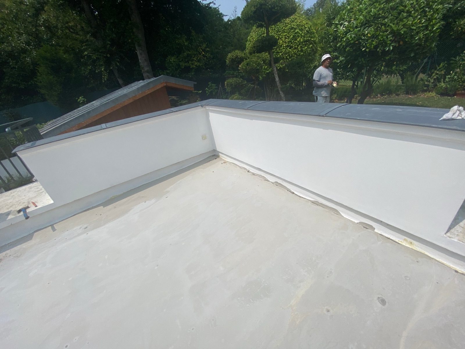 Muret de terrasse et couvertines