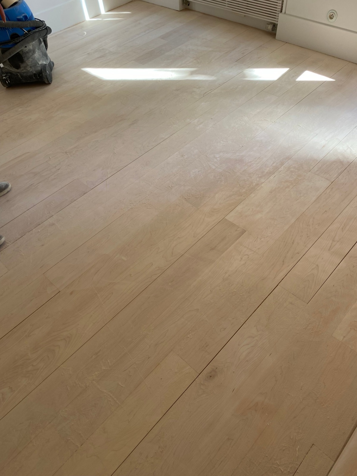 Parquet ancien poncé et rénové